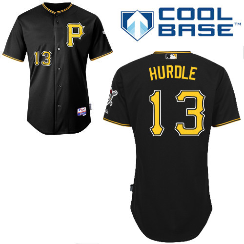 Pittsburgh Pirates #13Clint  Hurdle Authentic Andrew McCutchen Alternate black Jersey