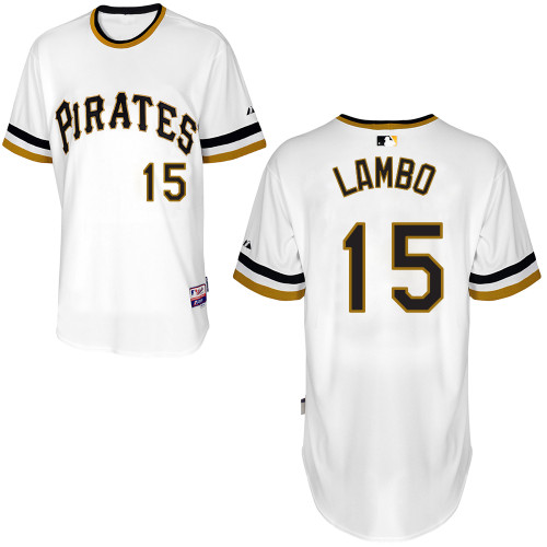 Pittsburgh Pirates #15Andrew Lambo Authentic Andrew McCutchen Alternate White Jersey