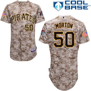 Pittsburgh Pirates 2015 #50 Morton Authentic Andrew McCutchen Alternate Camo Jersey