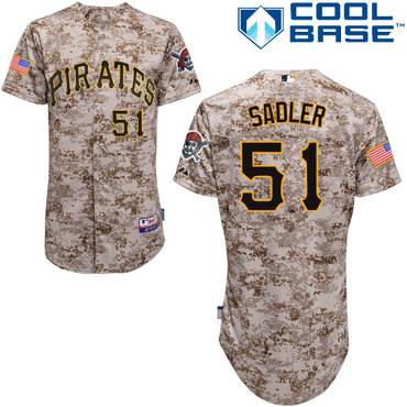 Pittsburgh Pirates 2015 #51Casey  Sadler Authentic Andrew McCutchen Alternate Camo Jersey