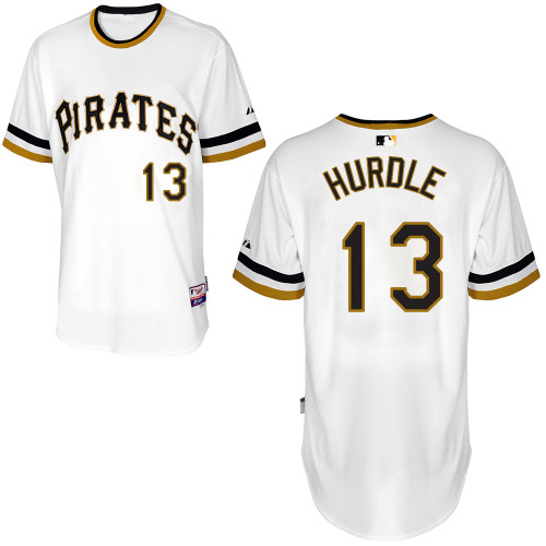 Pittsburgh Pirates #13Clint Hurdle Authentic Andrew McCutchen Alternate White Jersey