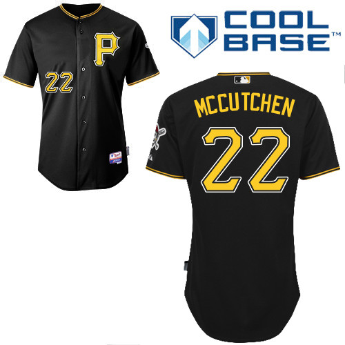 Pittsburgh Pirates #22Andrew  Mccutchen Authentic Andrew McCutchen Alternate black Jersey