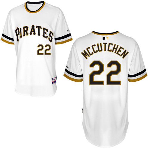 Pittsburgh Pirates #22Andrew  Mccutchen Authentic Andrew McCutchen Alternate White Jersey