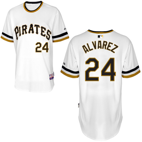 Pittsburgh Pirates #24 Pedro Alvarez  Authentic Andrew McCutchen Alternate White Jersey