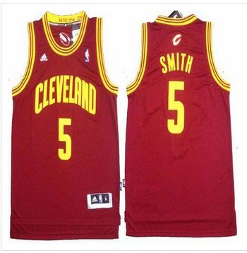 Revolution 30 Cleveland Cavaliers #5 J.R. Smith Red Stitched NBA Jersey