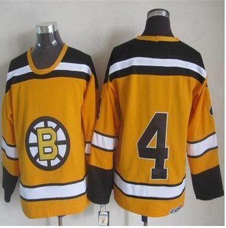 Boston Bruins #4 Bobby Orr Yellow CCM Throwback Stitched NHL Jersey Boston Bruins #4 Bobby Orr Yellow CCM Throwback Stitched NHL Jersey