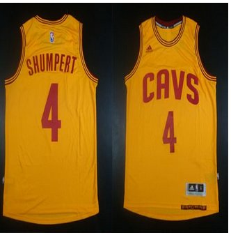 Revolution 30 Cleveland Cavaliers #4 Iman Shumpert Gold Stitched NBA Jersey