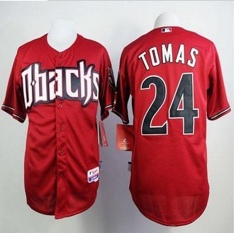 Arizona Diamondbacks #24 Yasmany Tomas Red Cool Base Stitched Baseball Jersey Arizona Diamondbacks #24 Yasmany Tomas Red Cool Base Stitched Baseball Jersey