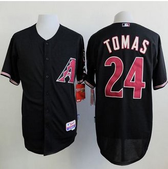 Arizona Diamondbacks #24 Yasmany Tomas Black Cool Base Stitched Baseball Jersey
