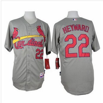 St. Louis Cardinals #22 Jason Heyward Grey Cool Base Stitched Baseball Jersey