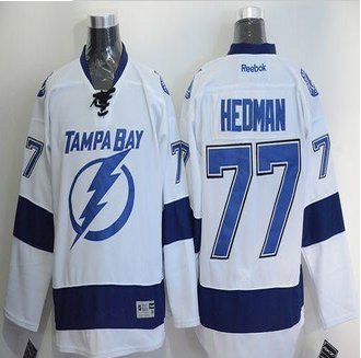 Tampa Bay Lightning #77 Victor Hedman White Stitched NHL Jersey Tampa Bay Lightning #77 Victor Hedman White Stitched NHL Jersey