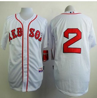 Boston Red Sox #2 Xander Bogaerts White Cool Base Stitched Baseball Jersey