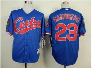 Chicago Cubs #23 sandberg Blue jerseys