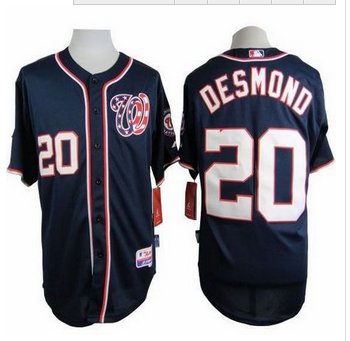 Washington Nationals #20 Ian Desmond Navy Blue Cool Base Stitched Baseball Jersey