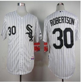 Chicago White Sox #30 David Robertson White Cool Base Stitched Baseball Jersey
