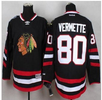 Chicago Blackhawks #80 Antoine Vermette Black 2014 Stadium Series Stitched NHL Jersey