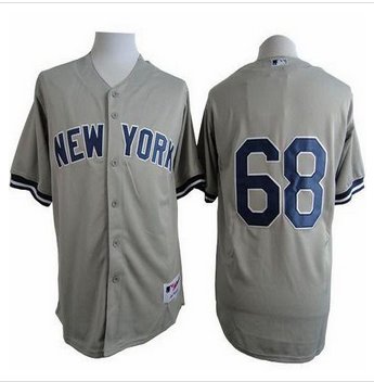 New York Yankees #68 Dellin Betances Grey Cool Base Stitched Baseball Jersey
