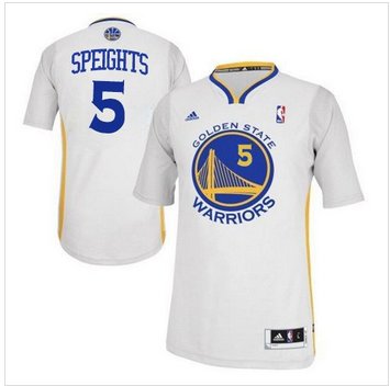 Revolution 30 Golden State Warrlors #5 Marreese Speights White Alternate Stitched NBA Jersey