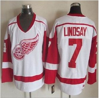 Detroit Red Wings #7 Ted Lindsay White CCM Throwback Stitched NHL Jersey Detroit Red Wings #7 Ted Lindsay White CCM Throwback Stitched NHL Jersey