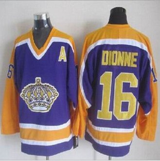 Los Angeles Kings #16 Marcel Dionne Purple CCM Throwback Stitched NHL Jersey
