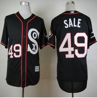 Chicago White Sox #49 Chris Sale Black New Cool Base Stitched Baseball Jersey