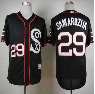 Chicago White Sox #29 Jeff Samardzija Black New Cool Base Stitched Baseball Jersey