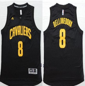 Cleveland Cavaliers #8 Matthew Dellavedova Black Fashion Stitched NBA Jersey