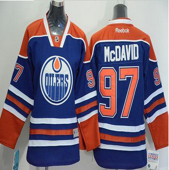 Youth Edmonton Oilers #97 Connor McDavid Light Blue Stitched NHL Jersey