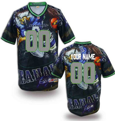 Nike Seattle Seahawks Customized Jersey (3) Nike Seattle Seahawks Customized Jersey (3)