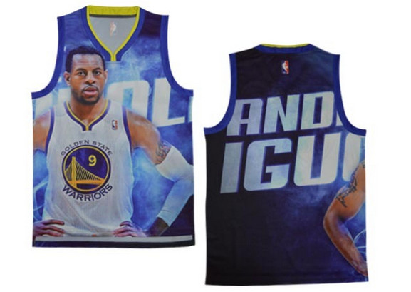State warriors # 9 muscle male NBA jerseys（ Moments  version）