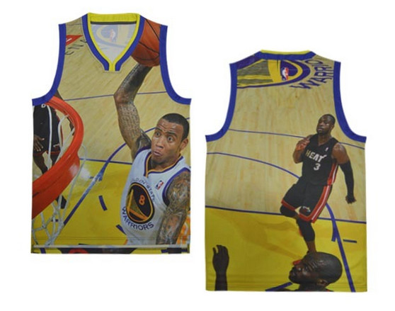 State warriors # 8 dunk empty NBA jerseys（ Moments  version）