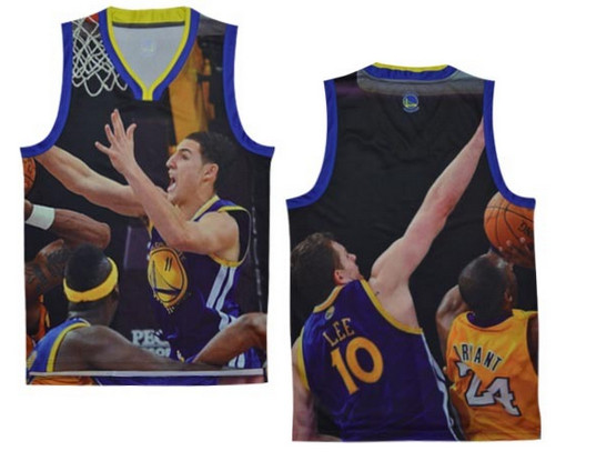 State warriors # 11 blocks empty NBA jerseys（ Moments version）