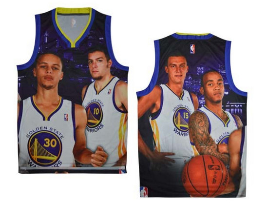 The golden state warriors garage and teammates NBA jerseys（ Moments  version）
