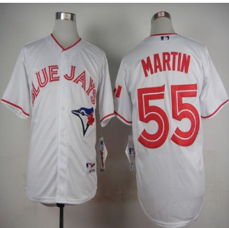 Toronto Blue Jays #55 Russell Martin White 2015 Canada Day Stitched Baseball Jersey