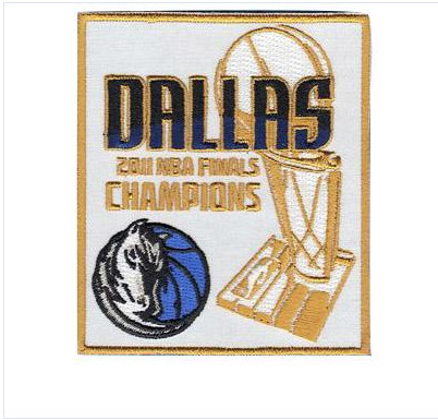 Stitched 2011 NBA Champions Jersey Patch Dallas Mavericks