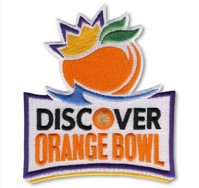 Stitched 2014 Discover Orange Bowl Game Jersey Patch (Clemson vs. Ohio State)