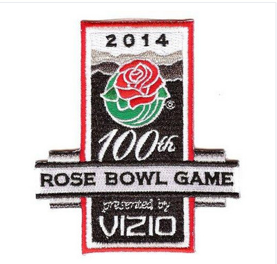 Stitched 2014 Vizio Rose Bowl Game in Pasadena Jersey Patch 100th Anniversary (Stanford vs. Michigan State)