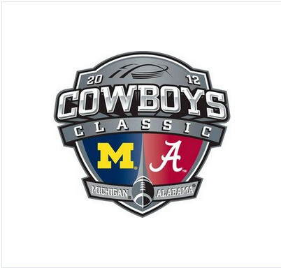 Stitched 2012 Michigan Alabama Cowboys Classic Jersey Patch