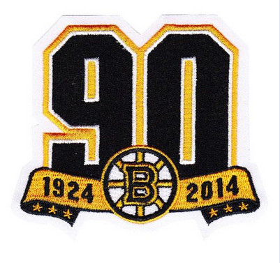 Stitched NHL Boston Bruins Team 90th Anniversary Season Logo Jersey Patch