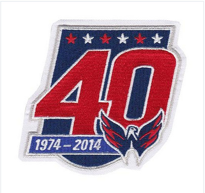 Stitched 2014-15 Washington Capitals 40th Team Anniversary Jersey Patch