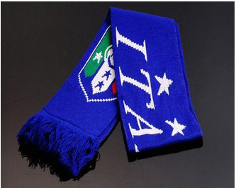 Italy Soccer Football Scarf Blue