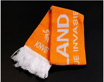 Holland Soccer Football Scarf Orange