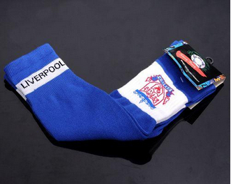 Liverpool Soccer Football Sock Blue