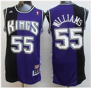 Sacramento Kings #55 Jason Williams Purple Black Throwback Stitched NBA Jersey Sacramento Kings #55 Jason Williams Purple Black Throwback Stitched NBA Jersey