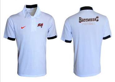 Tampa Bay Buccaneers White Team Issue Performance Polo Tampa Bay Buccaneers White Team Issue Performance Polo