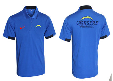 San Diego Chargers Blue Team Issue Performance Polo