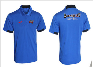 Tampa Bay Buccaneers Blue Team Issue Performance Polo Tampa Bay Buccaneers Blue Team Issue Performance Polo