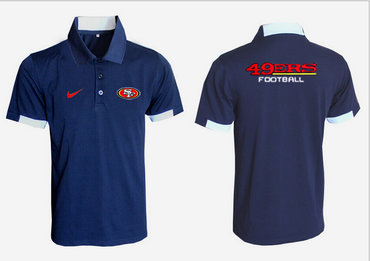 San Francisco 49ers dark blue Team Issue Performance Polo