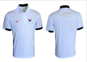 Nike NFL Houston Texans  White Team Issue Performance Polo