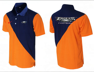 Philadelphia Eagles orange &Blue Team Issue Performance Polo